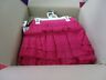 1347688 Cherokee Lipstick Pink Satin Tulip Mini Fitted Party Skirt Medium