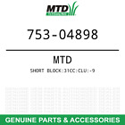 753-04898 Mtd Genuine Short Block