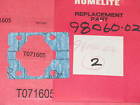 98060-02 9806002 Homelite Terry Textron