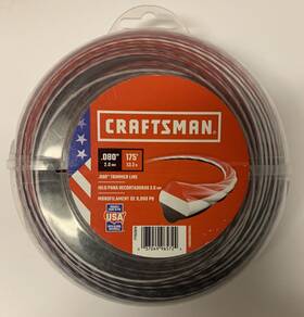 53.3m Craftsman 037049965724 Trimmer Line .080 Inch / 2.0mm 175ft Feet - U.s.a. Made