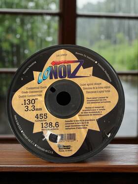 Ln130msp Desert Extrusion 750631701202 Lonoiz .130 Inch Commercial Trimmer Line Open Spool 90% Left Heavy Duty