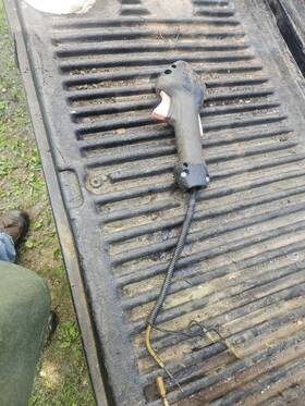 P021044371 Echo Used Complete Throttle Control Handle Srm 230 Straight Shaft Weed Wacker