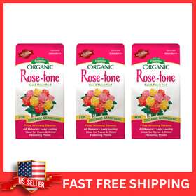 Rt4-4 Espoma Organic Rose-tone 4-3-2 Fertilizer For Roses - 4lb Bag 3 Pack