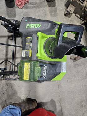 Gvm-20 Green Works 40v Snowthrower Parts Please Read