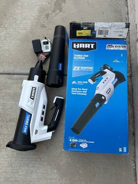 Hart 810022397428 20-volt Turbo Fan Blower 100 Mph 315 Cfm Tool Only