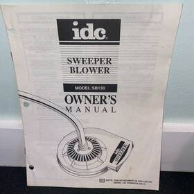 Sb130 Idc Sweeper Blower Owners Manual Instruction For Model 130 String Trimmer