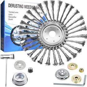 10inspj Irmm 10 Inch Unbreakable Wired Trimmer Blade For Weed Eater Steel Wire Rotary Bru
