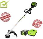 Iu18341 Greenworks Trimmer Cordless String Lawn Yard Split Boom 7449681618341