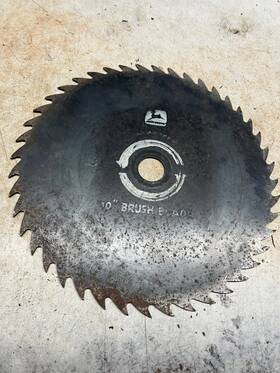 44t-steel John Deere Ty9086 Used Power Trimmer 10 Inch -44t-steel Brush Cutter Blade Model 83g