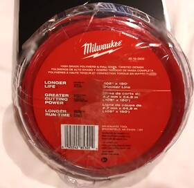 Milwaukee 49-16-2800 .105 Inch X 180ft High Grade Trimmer Line Twisted Design Openbx
