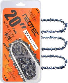 Nt325058b76x3 Neo-tec 20 Inch Chainsaw Chain 325 Pitch0.058 Gauge 76 Drive Links Fits For Blue