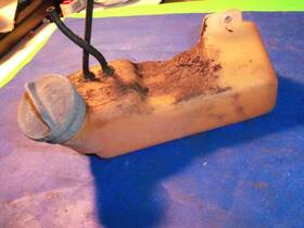 530053792 Poulan Used Stihl Fuel Tank With Gas Cap Fits Bg72 Bg75 Blowers Oem U25