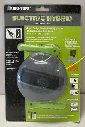 Rino-tuff 445028644615 Nib Electric Hybrid String And Blade Grass Trimmer/lawn Edger