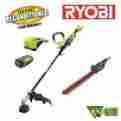 Zrry40223cmb Ry40223cmb Ryobi 40v Straight Shaft Li-ion Cordless Trimmer W Hedge Attach Recon