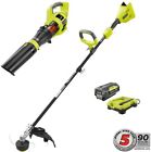 Ry40230-4x Ryobi String Trimmer Jet Fan Blower Combo Kit 0046396022264