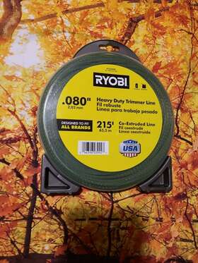 Ac0080bl Ryobi 0.080 Inch Premium Spiral Bulk Line Trimmer Universal Weedeaters Extra