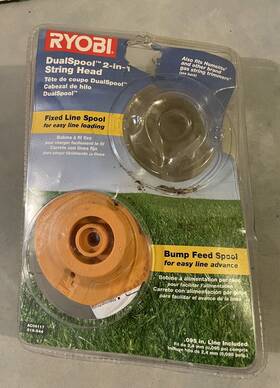 Ac04117 Ryobi Dual Spool 2-1 String Fixed/bump Head Parts Homelite Open