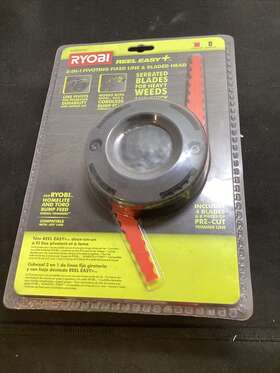 Ac053n1fh Ryobi Reel Easy 2-in-1 Pivoting Fixed Line And Bladed Bump Feed Trimmer Head New