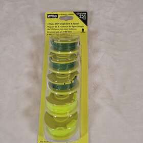 1005-820-903 Ryobi Ac80rl5 .080 Inch Single Line And Spool 5/pack Fits Auto Feed Trim 1005-820-903 Ryobi Ac80rl5 .080 Inch Single Line And Spool 5/pack Fits Auto Feed Trim