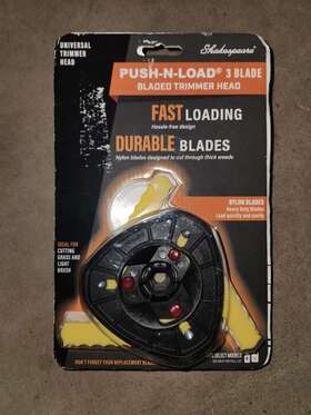 Shakespeare 015221148660 Push-n-load 3 Blade Universal Bladed Trimmer Head Only