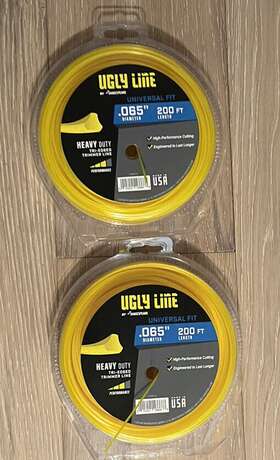 Shakespeare 015221166688 2 Ugly Line Universal Fit .065 Inch Diam 200 Ft Heavy Duty Tri-edged Trimmer