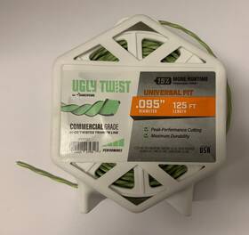 17431f22 Shakespeare Ugly Twist .095 Inch Diam 125ft Feet Commercial Grade Bi-co Trimmer Line