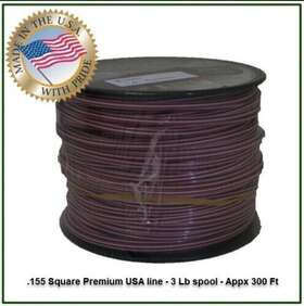 490-040-003 Shakespeare .155 Trimmer Line 3 Lb Spool Red And White Sq Xtreme Titanium Usa