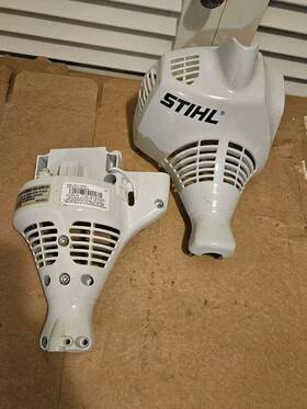 4140-020-3001 Stihl 4140-084-0905 Oem Engine Shroud And Housing - Mm55 Great Cond