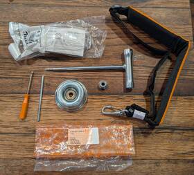 4180-007-1038 Stihl Blade Attachment Trimmer Brush Cutt For 4180 007 1038a - Partial Kit