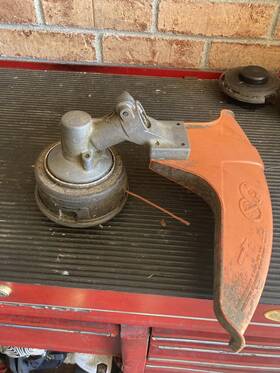 Fs294 Stihl Fs55 String Trimmer Gear Head And Guard Assembly