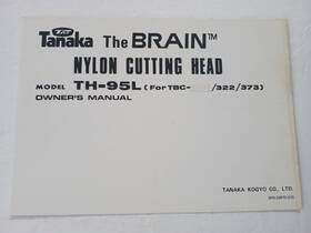 970-33670-210 Tanaka Nylon Cutting Head Owners Manual Th-95l For Tbc 322 / 373