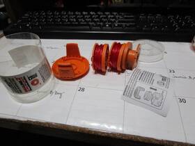 Wa0207 Worx 2 Replacement Spool And 1 Cap For Most Cordless Trimmers