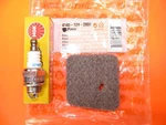 Stihl FS38 FS45 FS46 FS55 HL45DZ KM55, Air Filter/spark Plug 4140-124-2800. Fixed Price $19.95.