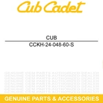 Cub Cadet KH-24-048-60-S Mtd Filter Assembly Air Oil. Fixed Price $348.63.