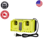2-PORT Fast Charger Station For Ryobi 18V Batteries Rapid Charging & Safety. Fixed Price $48.44.