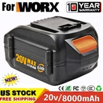 8.0AH 20V Max Lithium Battery For Worx WA3520 WA3575 WA3578 WA3525 WG155 WG160. Fixed Price $27.49.
