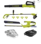 Sun Joe 24V Cordless 3-TOOL Garden Combo Kit: Hedger, Trimmer & Leaf Blower. Fixed Price $93.79.