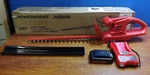 Powerworks HTP301 20V Inch Cordless Hedge Trimmer, W/ Battery & Charger. Fixed Price $69.99.