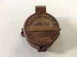 New Badger Water Meter Mfg Milwaukee Usa Brass Lid Cover. Fixed Price $25.00.