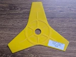New Stens Triangle Nylon Trimmer Brushcutter Weed Blade 10 1/2 Inches 390-013. Fixed Price $14.95.