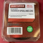 New .080 Diameter Craftsman Replacement Trimmer Spool And Line 85843 25. Fixed Price $7.40.