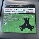 Craftsman Tri-arc Edger Blade 7185767 9"X9" 5/8" Part # 781-0748 New Fits Other. Fixed Price $14.12.