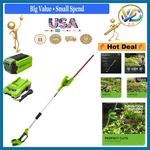 40V Cordless Pole Hedge Trimmer 22-INCH Alloy Steel Blade, Battery & Charger. Fixed Price $196.73.