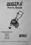 White Mtd Walk-behind Trimmer Mower HWT-5 25A-110-190 HWT6E Parts Catalog Manual. Fixed Price $45.59.