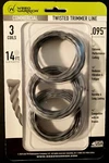 .095 Weed Warrior Commercial Twisted Trimmer Line String 3 Coils 14FT Each. Fixed Price $7.99.