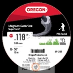 Genuine Oregon Magnum Gatorline Supertwist, .118'', 50' Part# 69-201. Fixed Price $7.17.