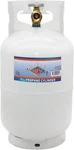 Flame King 10LB Steel Propane Tank Cylinder W/type Overflow Protection Devic. Fixed Price $85.00.