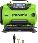 Greenworks 40V Cordless Tire Inflator, 160 Psi Portable Air Compressor, 2 Power. Fixed Price $234.13.