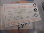 Stihl Oem Gasket 41351290905. Fixed Price $8.90.