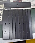 Lot Of 9) 9" X 2" Edger Blade 3/8 Id Center Hole Heavy Duty .155 Stens 375-121. Fixed Price $30.00.